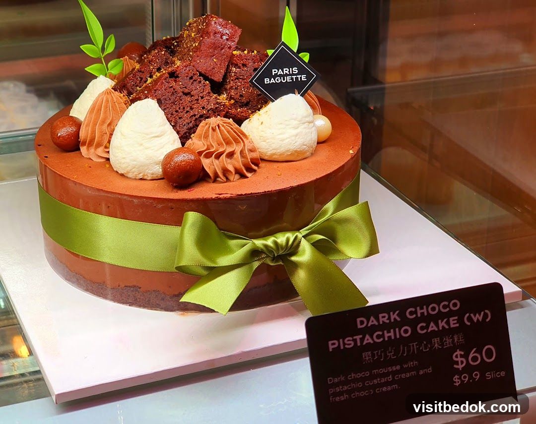 Dark Choco Pistachio Cake