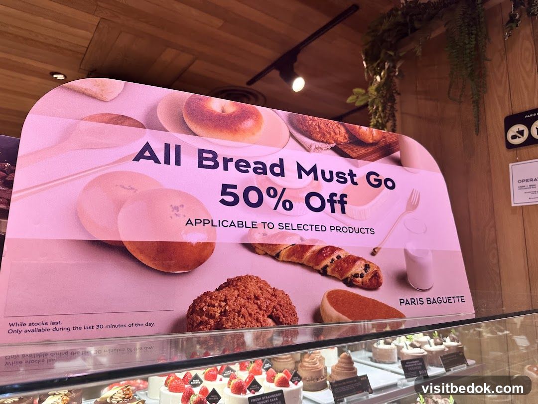 Paris Baguette Sale Sign