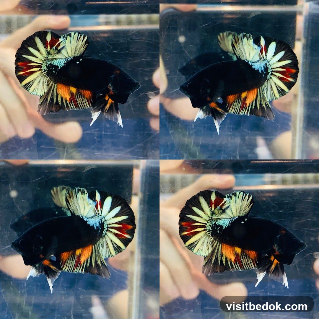 Four Betta Fish