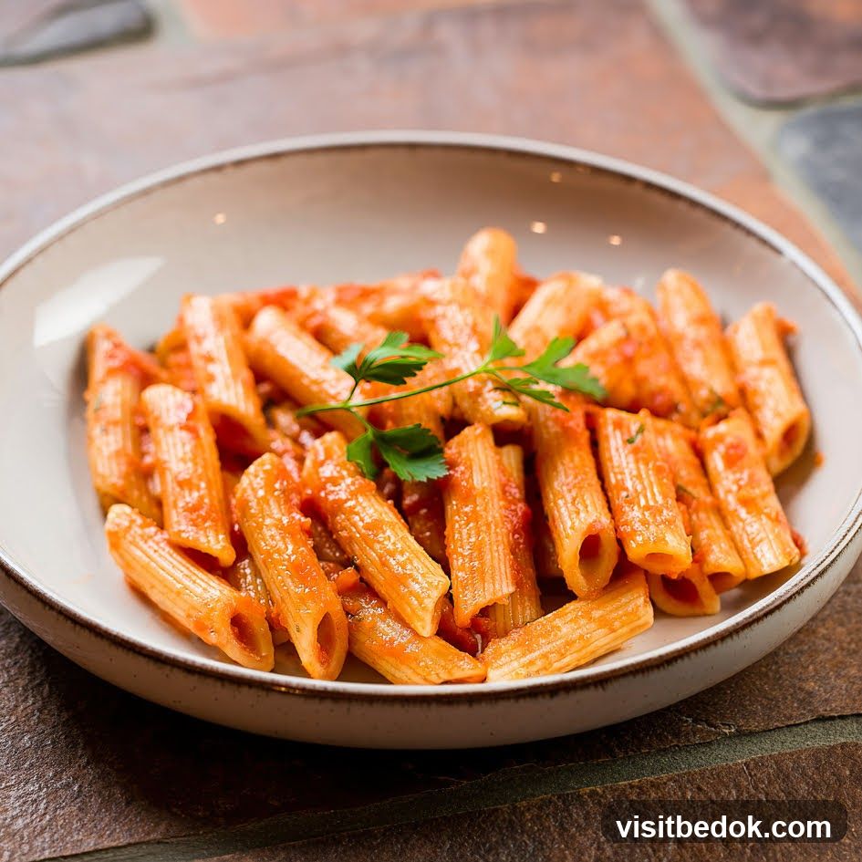 Penne Pasta with Tomato Sauce