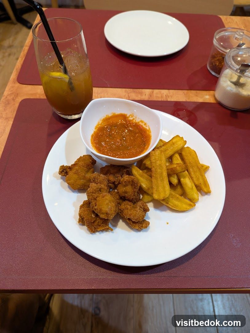 Fried Chicken Bites and Fries