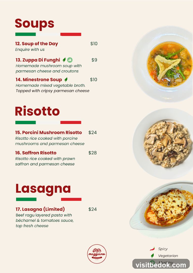 Maggiano Menu