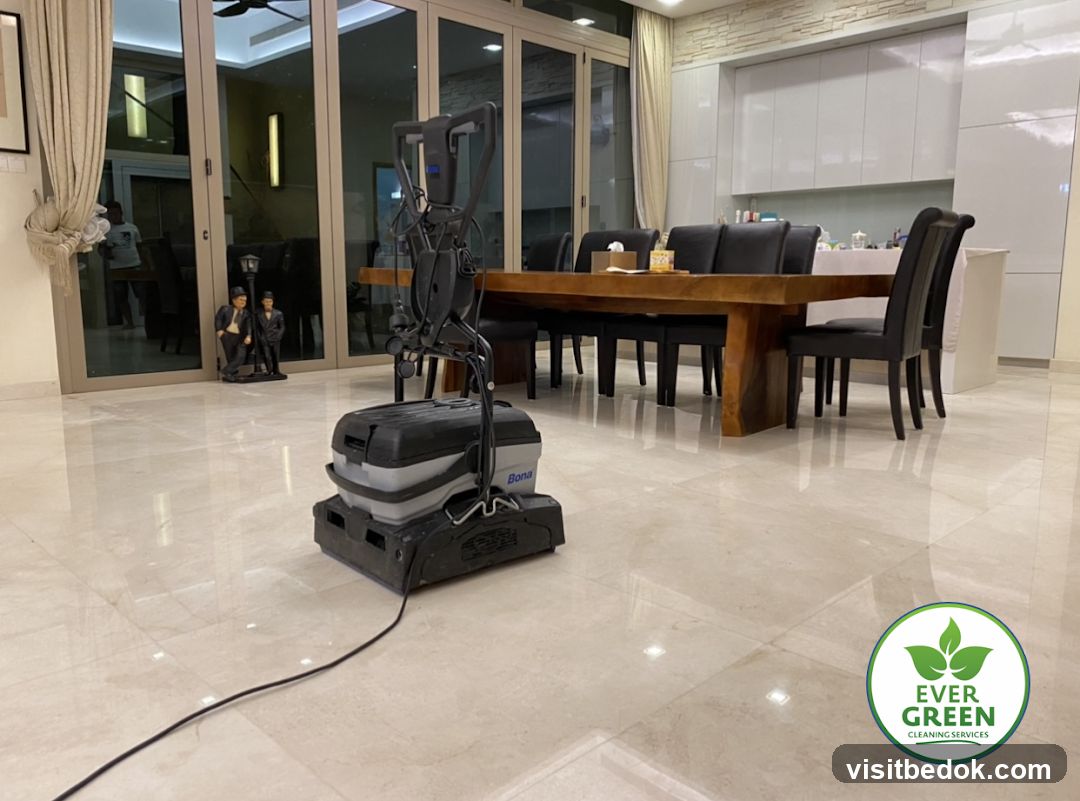 Cleaning Machine in Dining Room