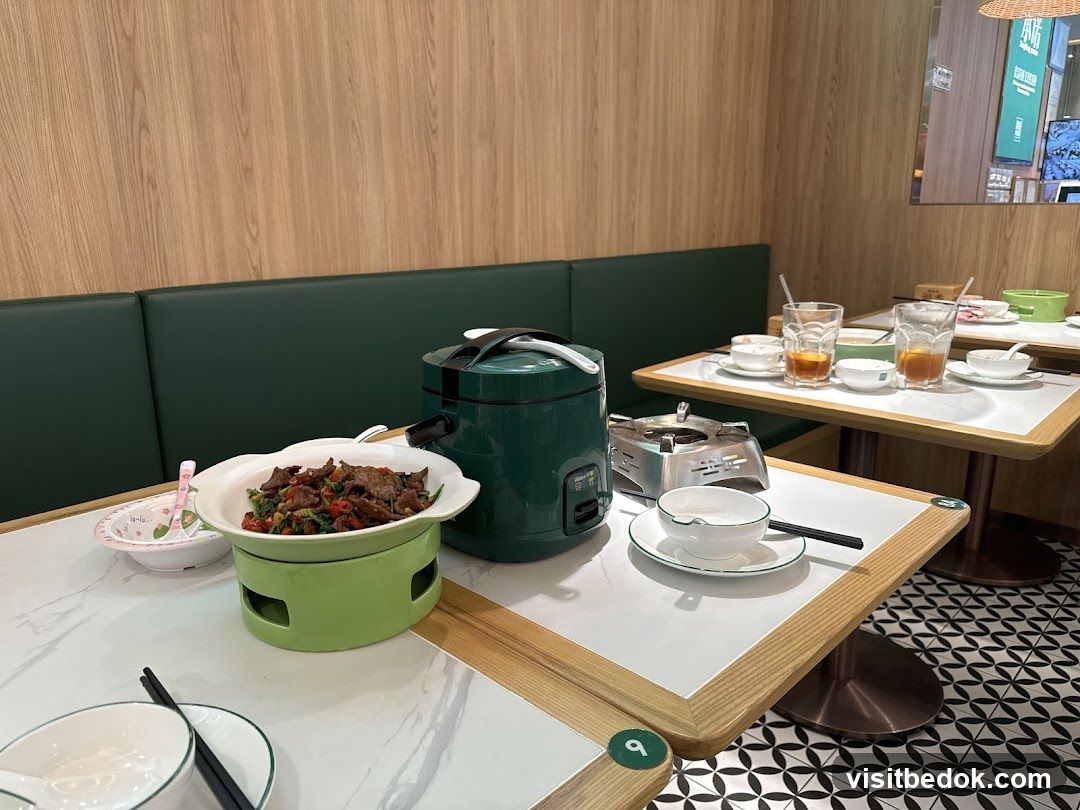 Restaurant Dining Table with Food