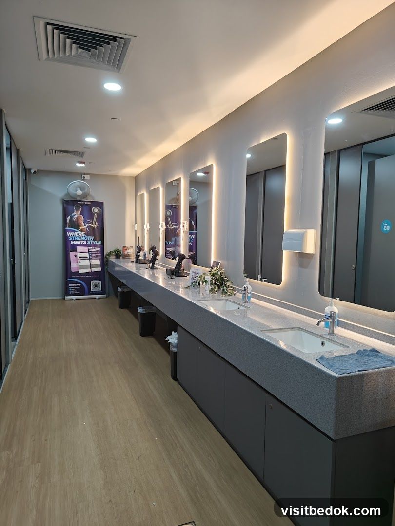 Modern Restroom Vanity Area