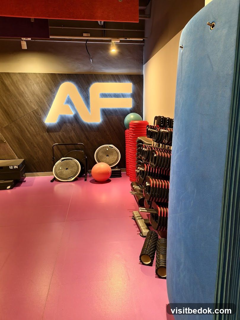 Gym Interior with AF Logo
