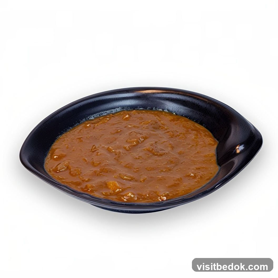 Sauce in a bowl