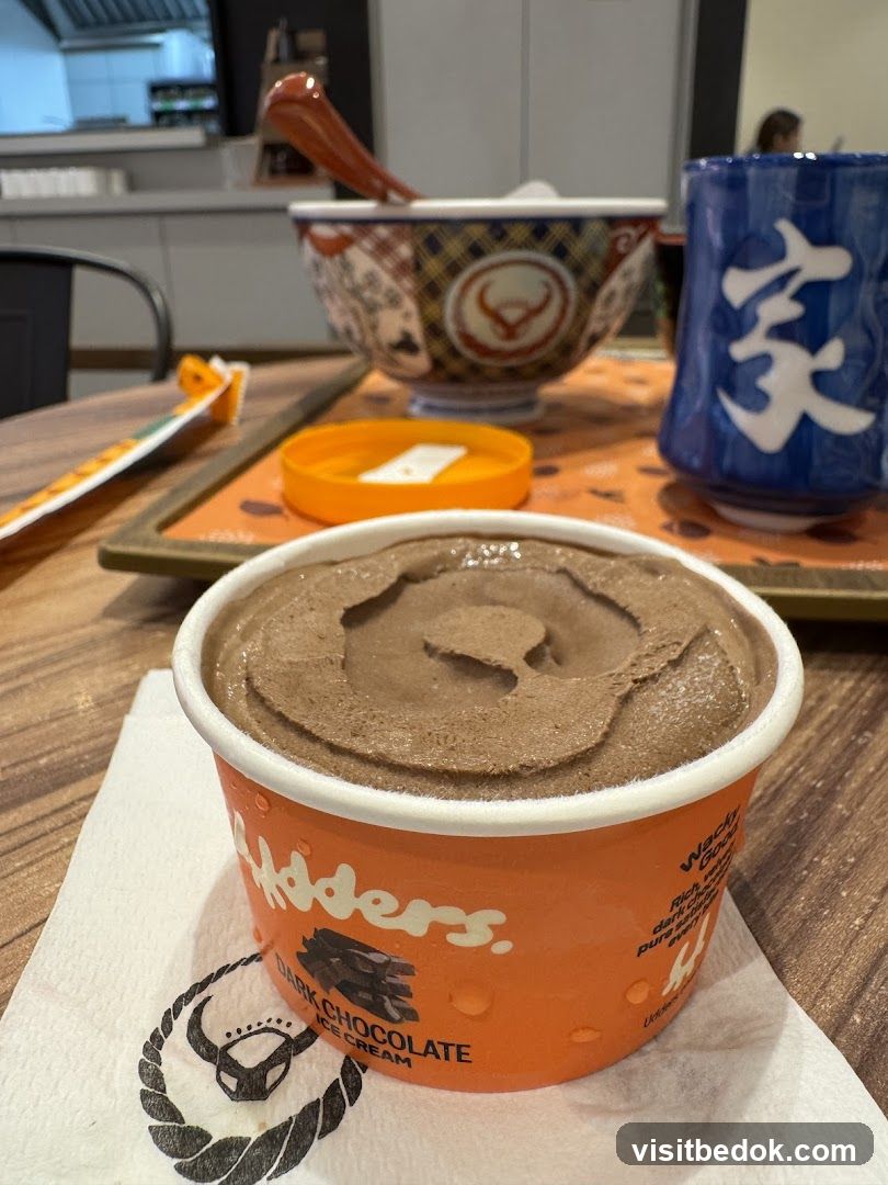 Dark Chocolate Ice Cream Cup