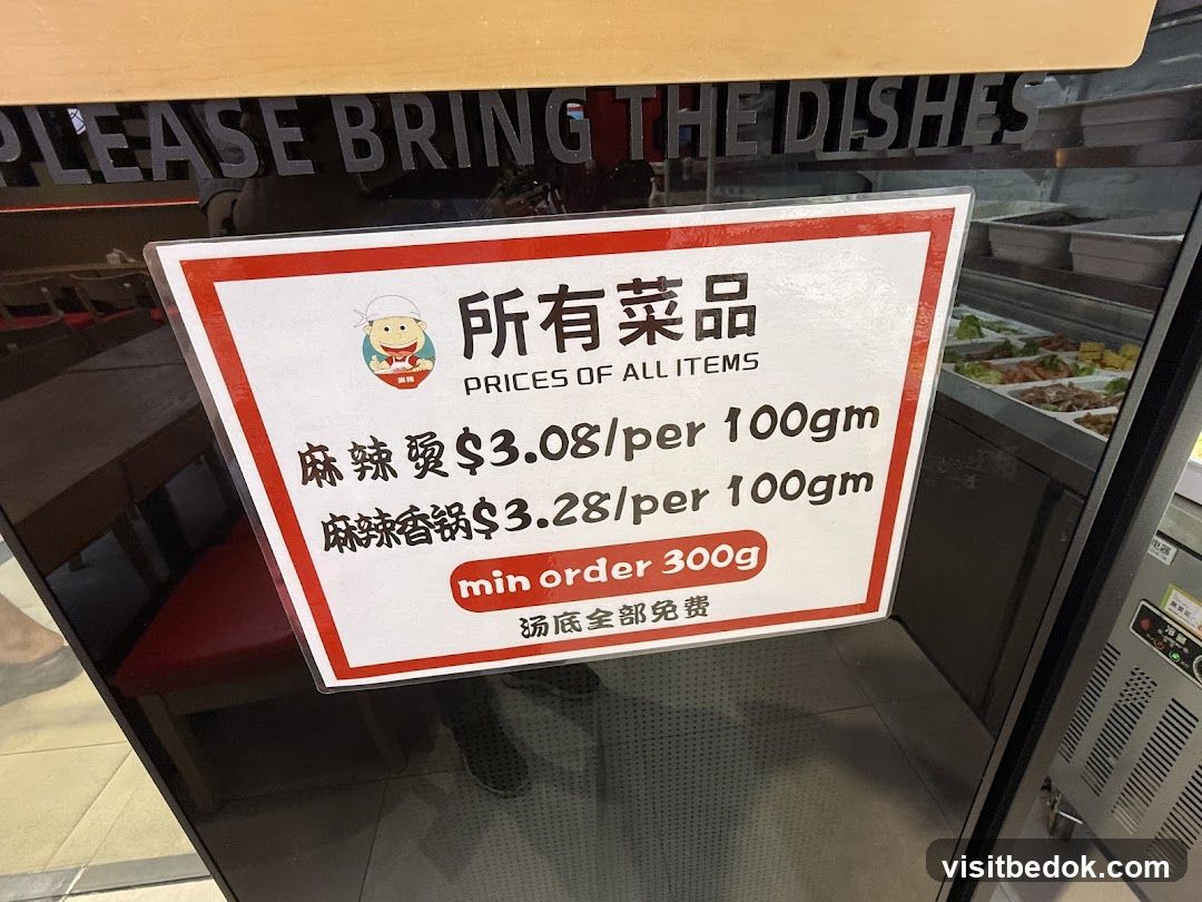 Food Pricing Sign