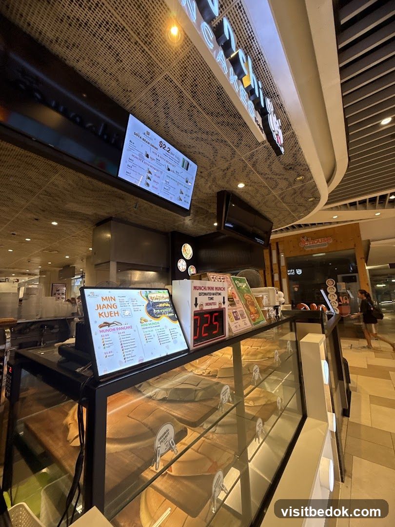Food stall with menu displays
