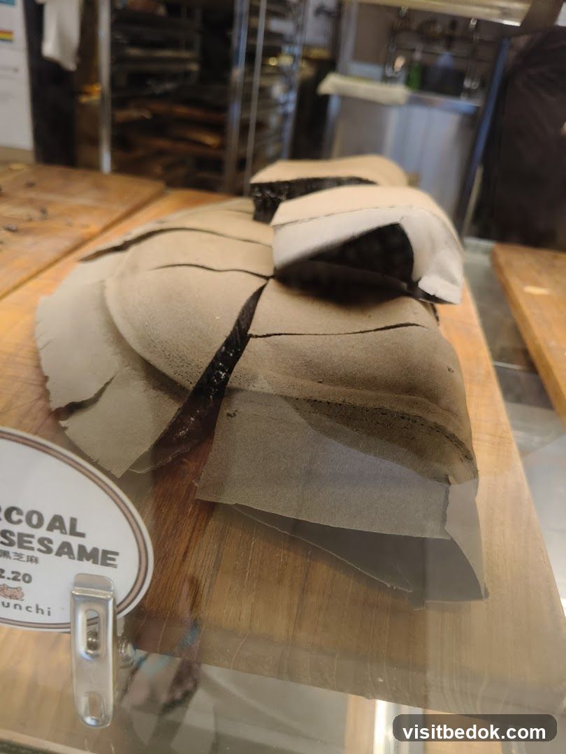 Charcoal Sesame Pastry