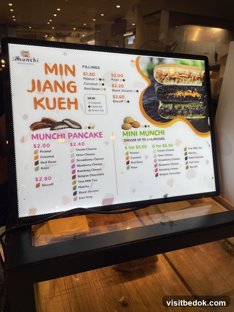 Munchi Pancakes Menu