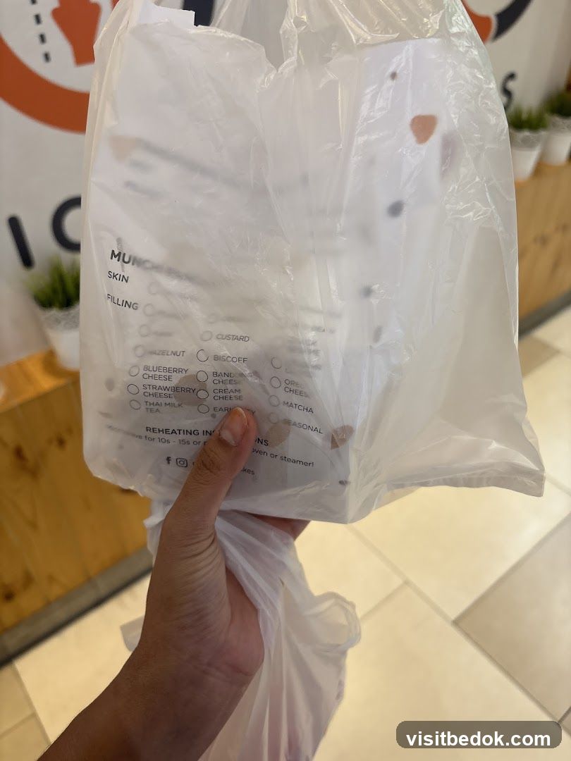 Plastic Bag with Menu