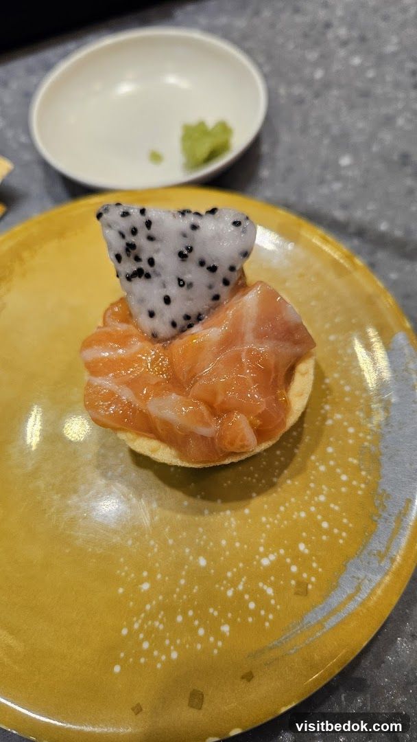 Salmon and Dragon Fruit Appetizer