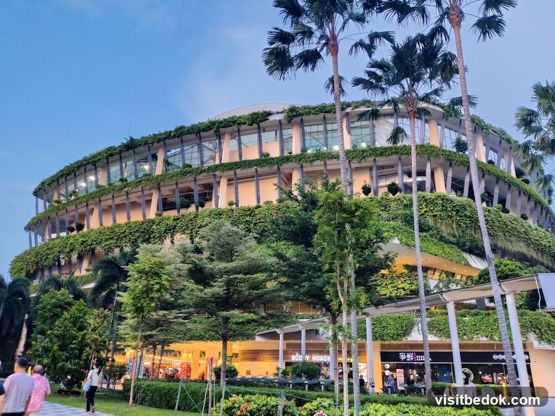 Modern Building with Greenery