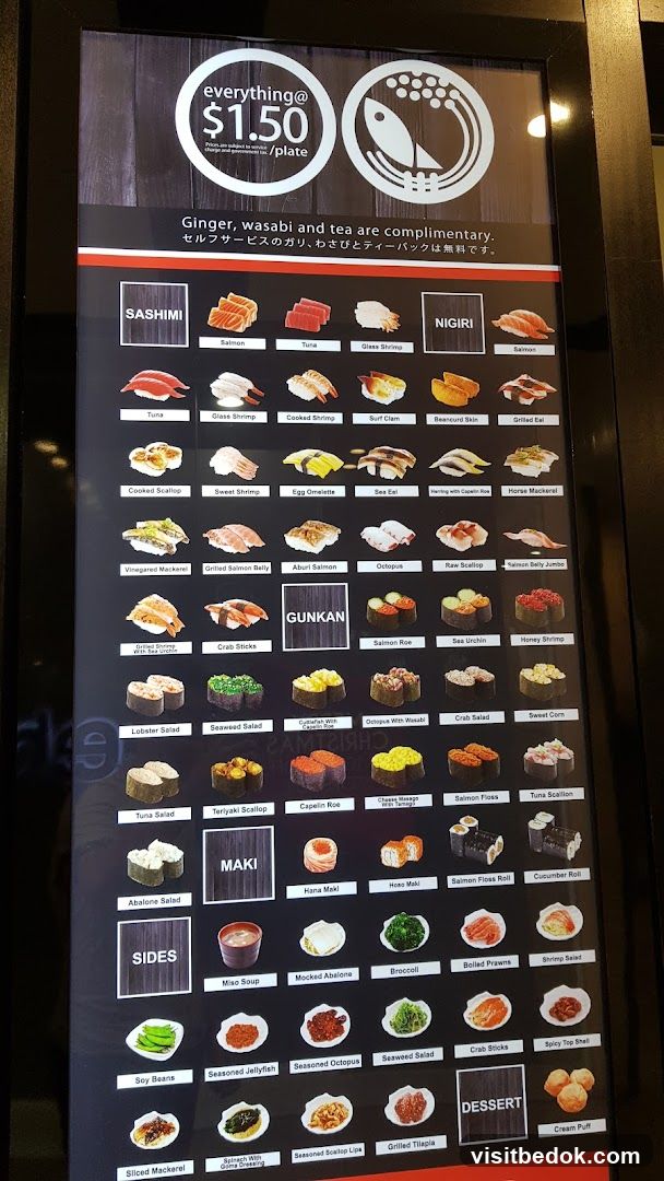 Sushi Menu
