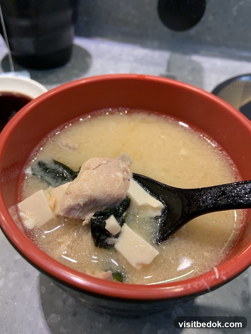 Miso Soup with Tofu and Chicken