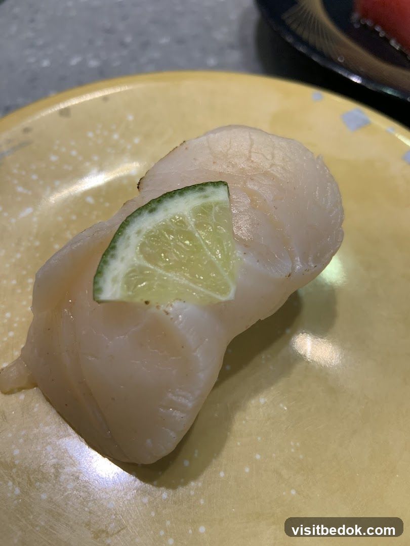 Scallop Sushi with Lime