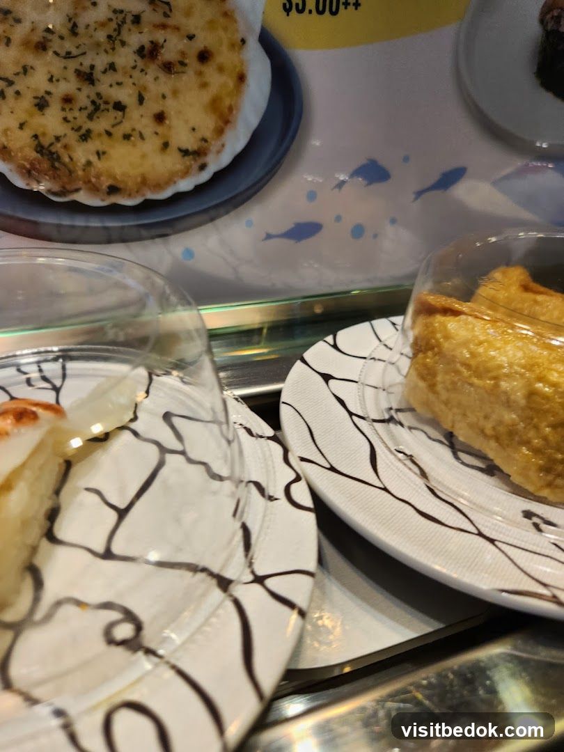 Sushi Plates on Conveyor Belt