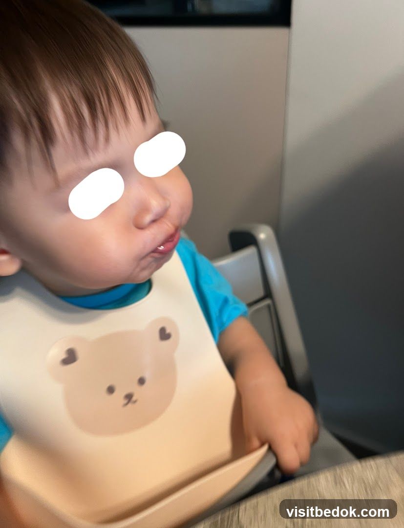 Baby in a bib