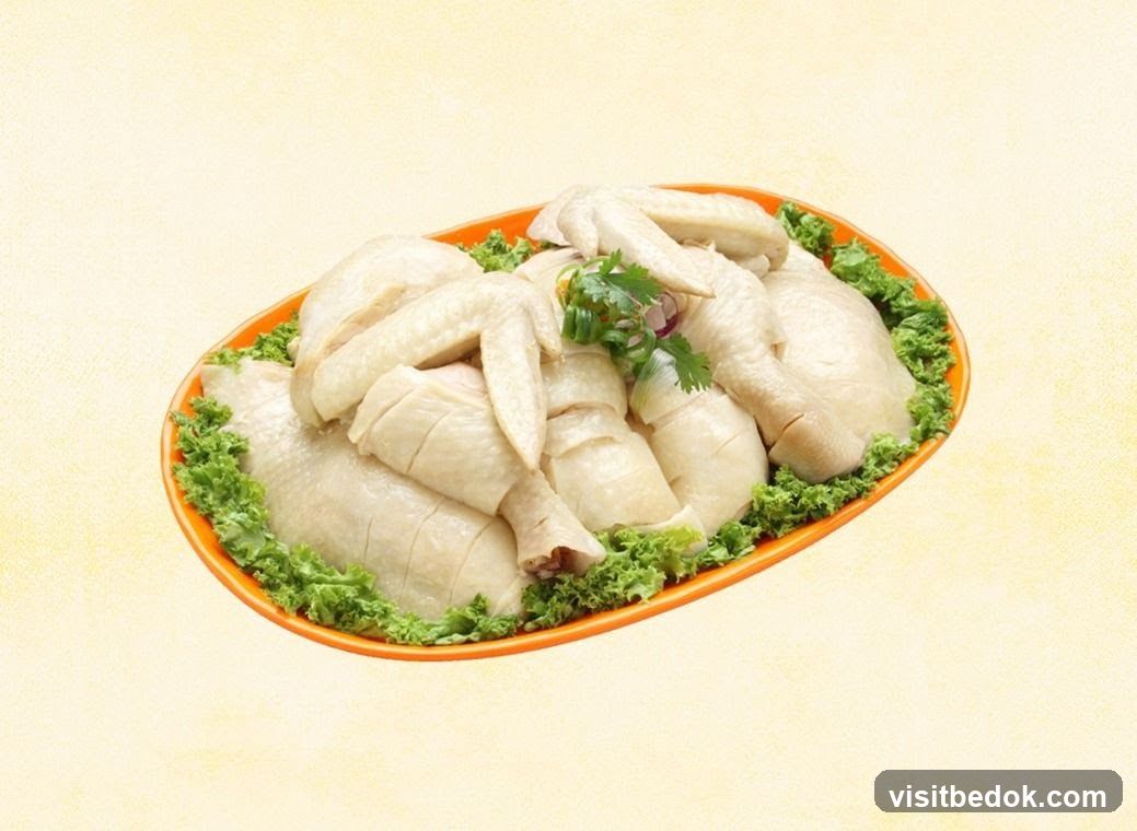 Poached Chicken Platter