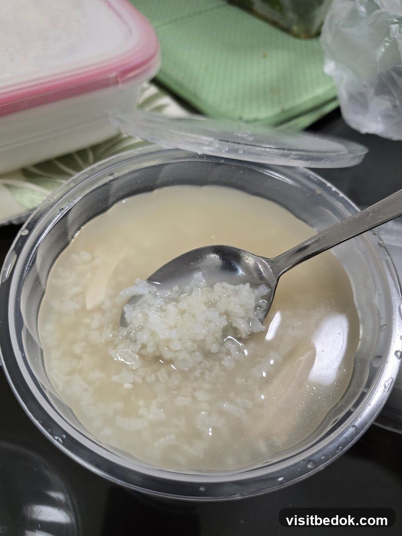 Rice Porridge in Container