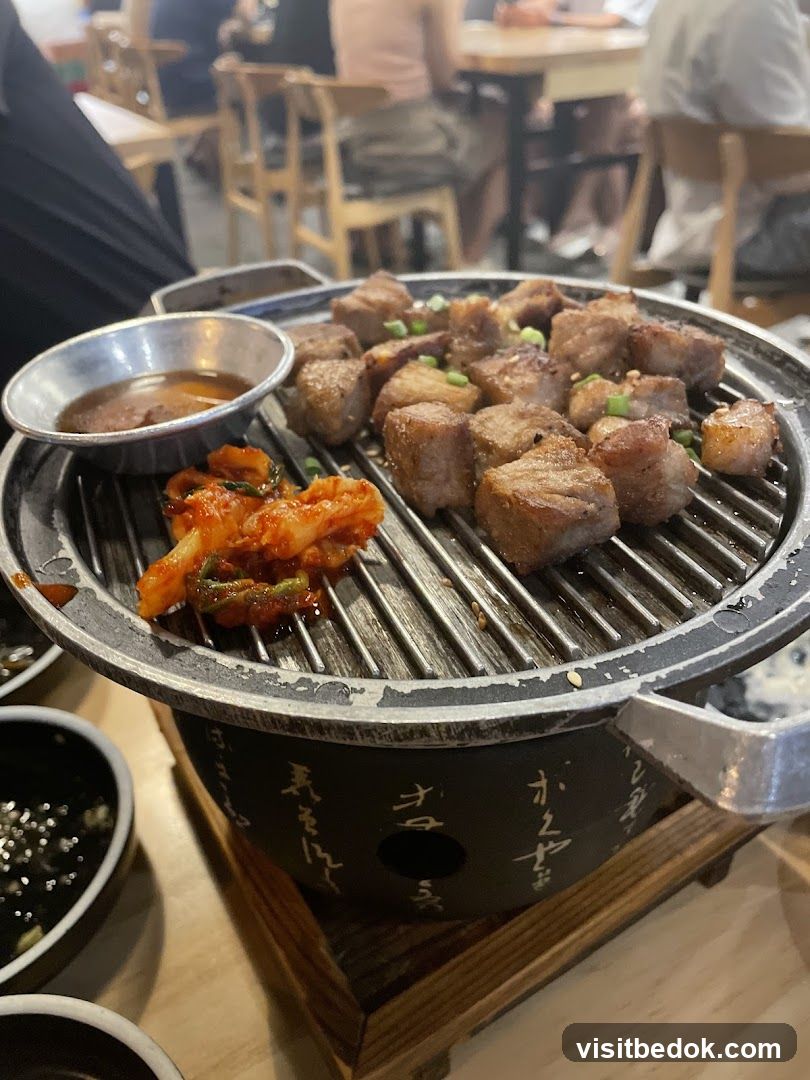 Grilled Meat with Kimchi