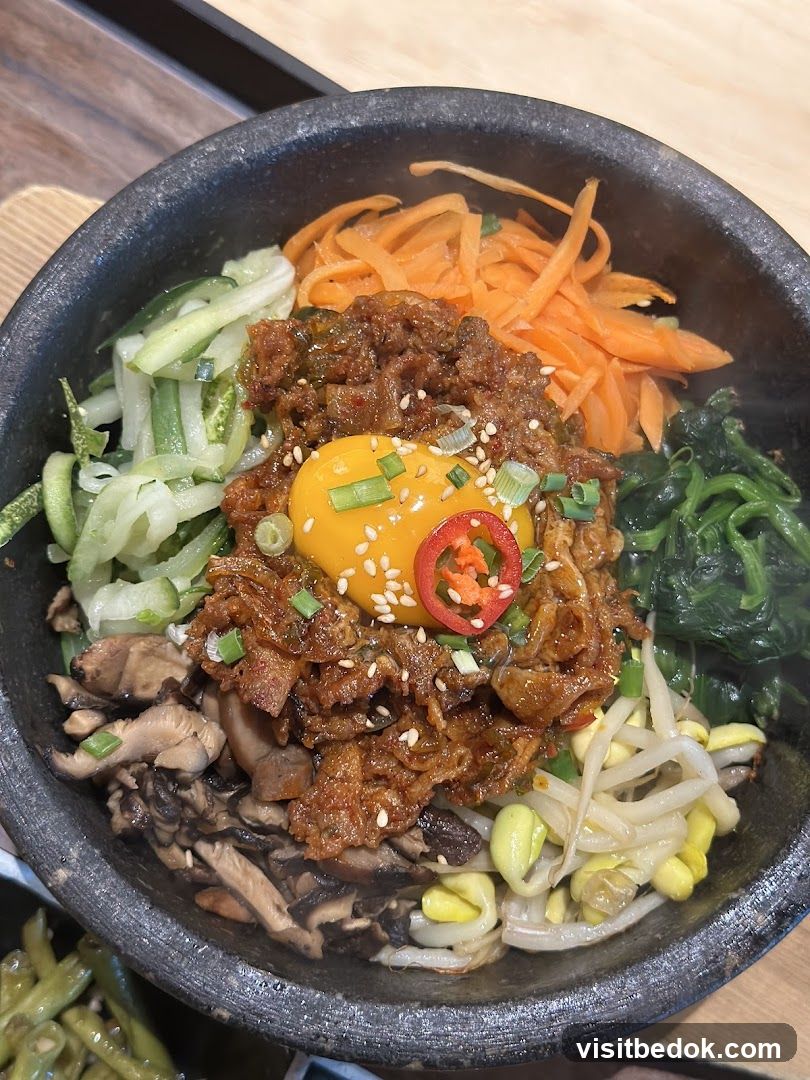 Bibimbap in a Stone Bowl