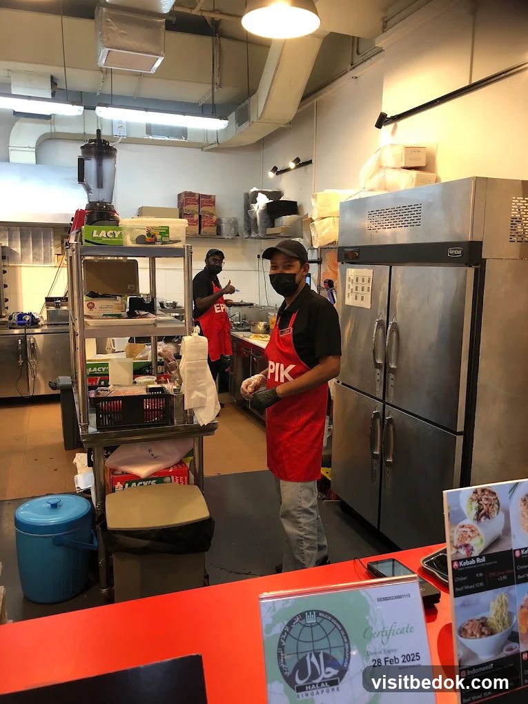 Kitchen Staff Preparing Food