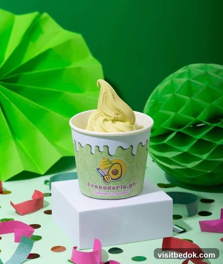 Avocado Ice Cream Cup