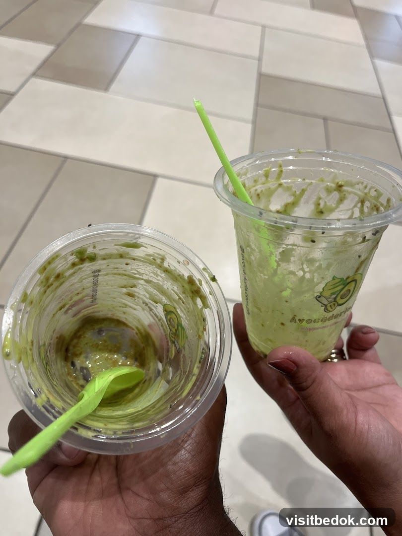 Empty Avocado Drinks
