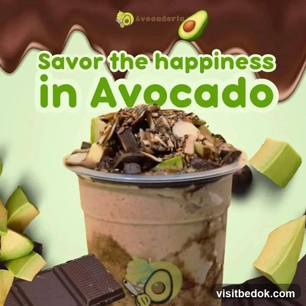 Avocado Drink Advertisement
