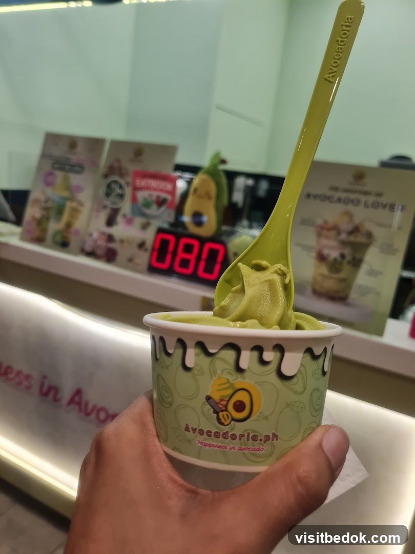 Avocado Ice Cream Cup