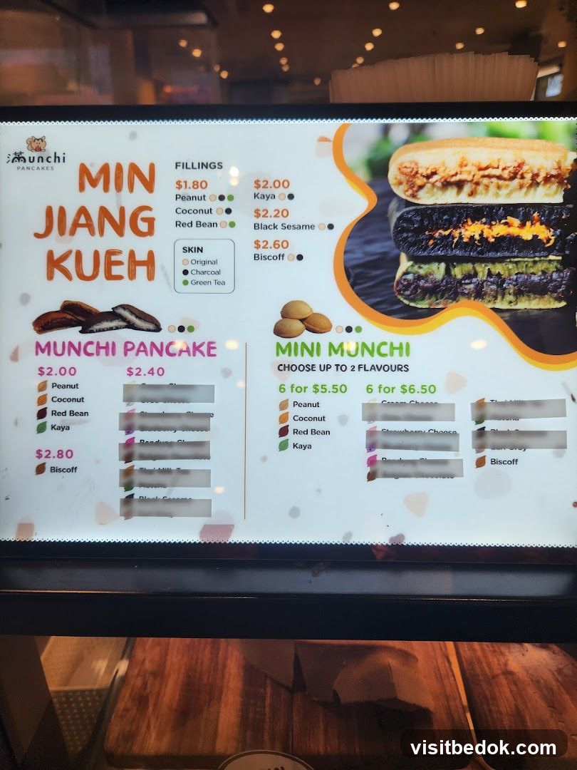 Min Jiang Kueh Menu