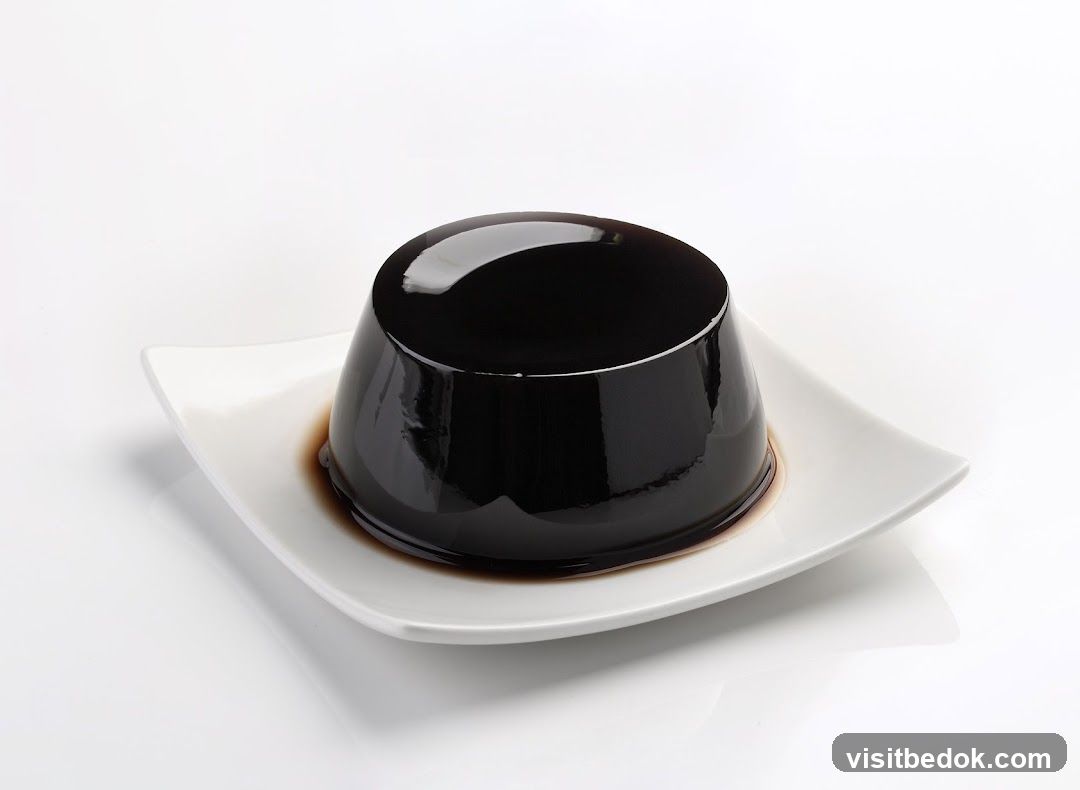 Dark Jelly on a Plate
