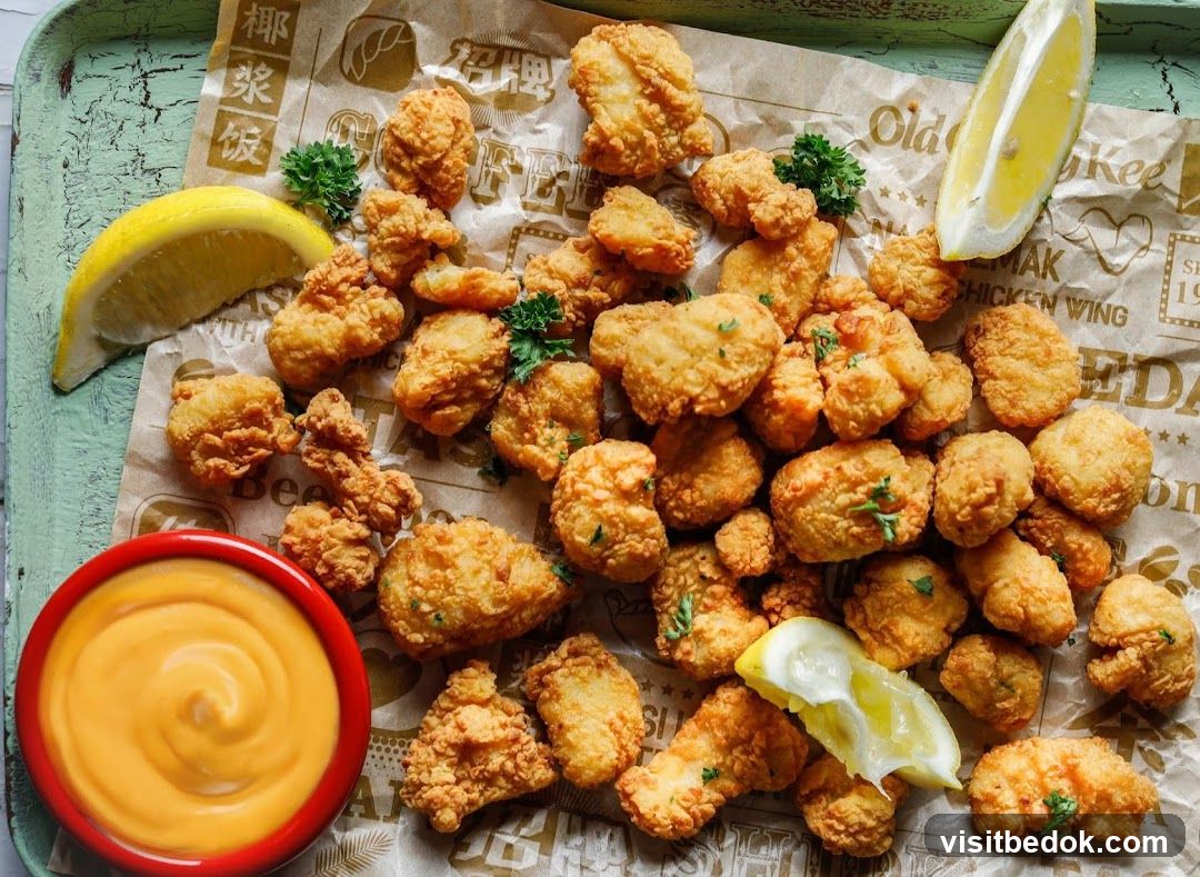 Fried Chicken Bites with Dip