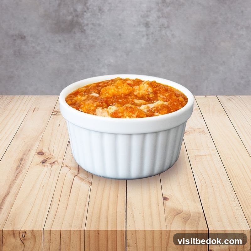 Orange Food in a Ramekin
