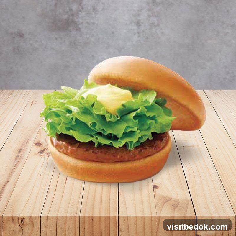 Burger with Lettuce and Sauce