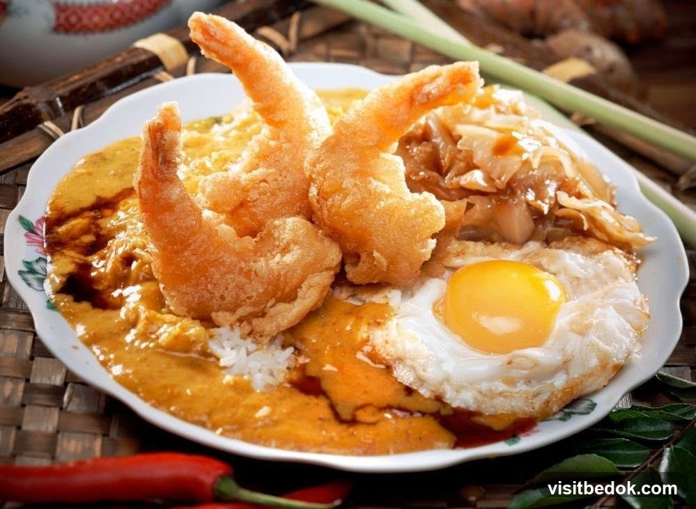 Curry Shrimp and Egg Rice