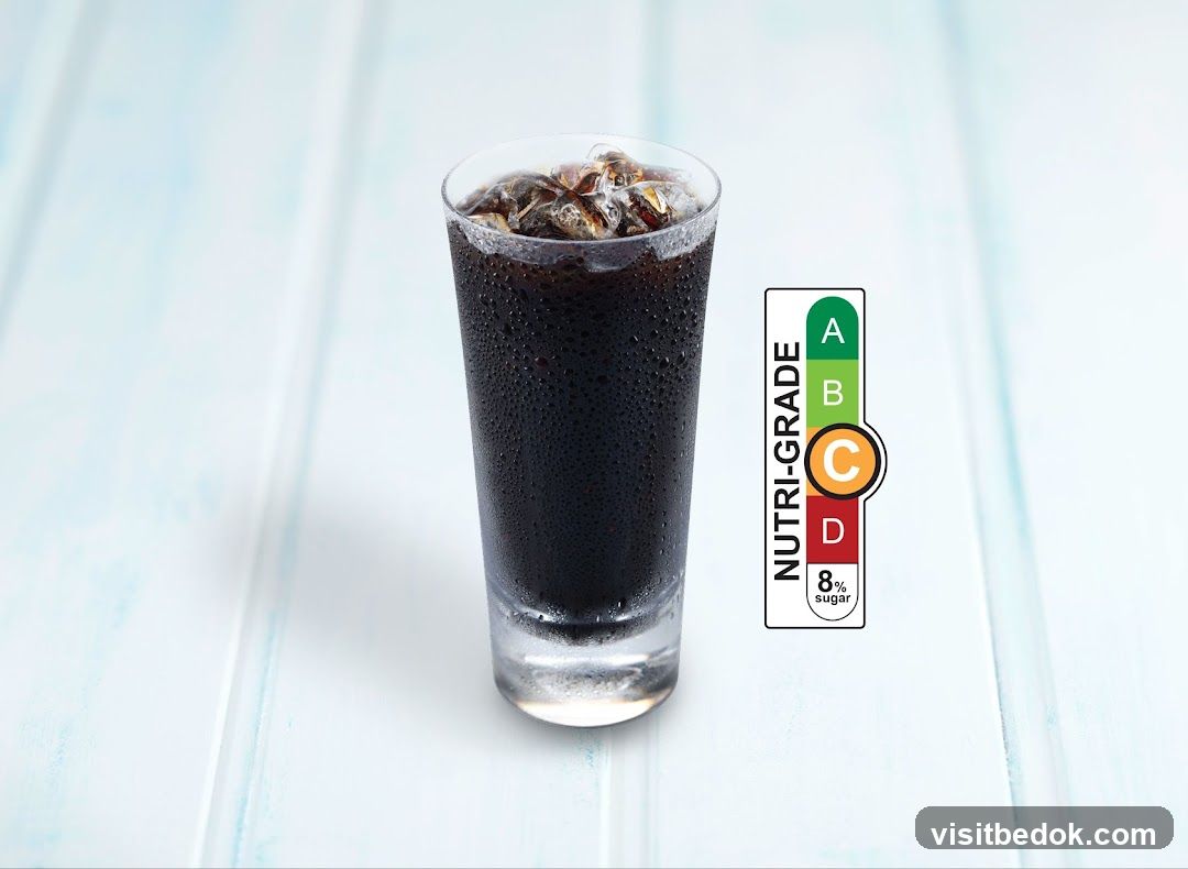 Iced Beverage with Nutri-Grade Label