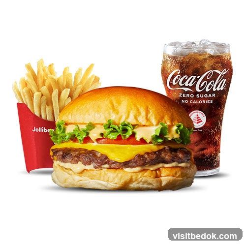 Burger, Fries, and Soda