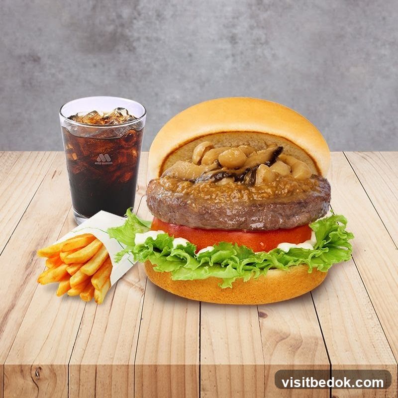 Mushroom Burger Meal