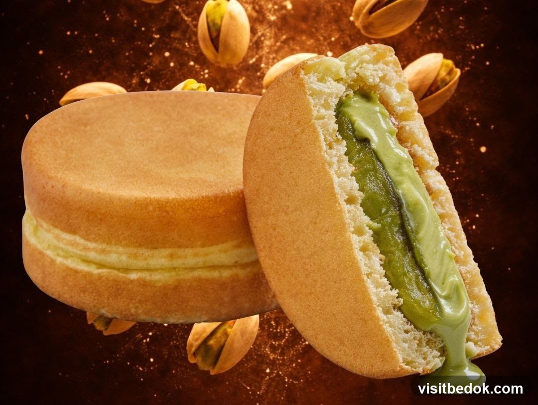 Pistachio Cream Sandwich Cookie