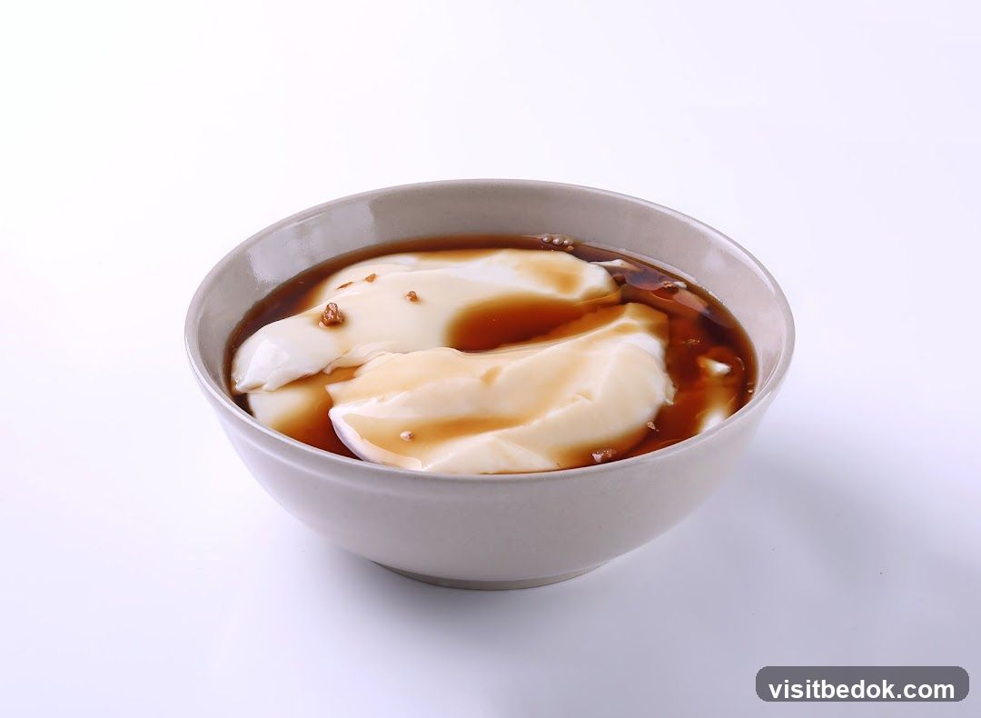 Tofu Pudding with Syrup