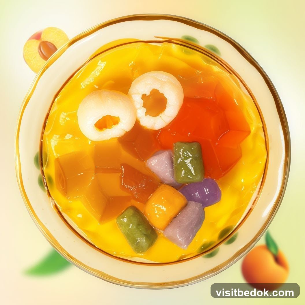 Dessert with Lychee and Jelly