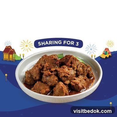 Sharing Platter of Beef Rendang