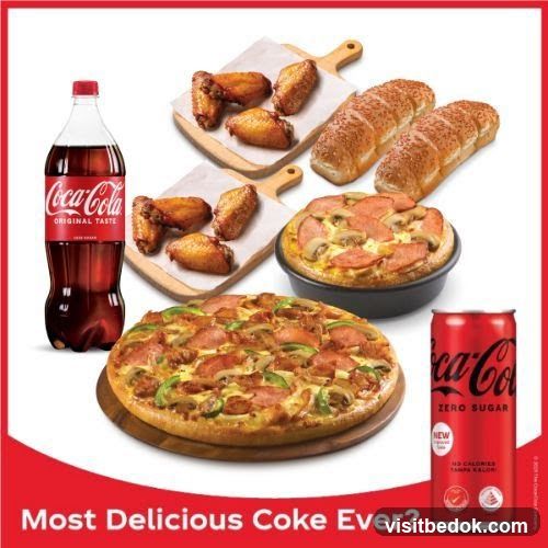 Coca-Cola and Pizza Meal