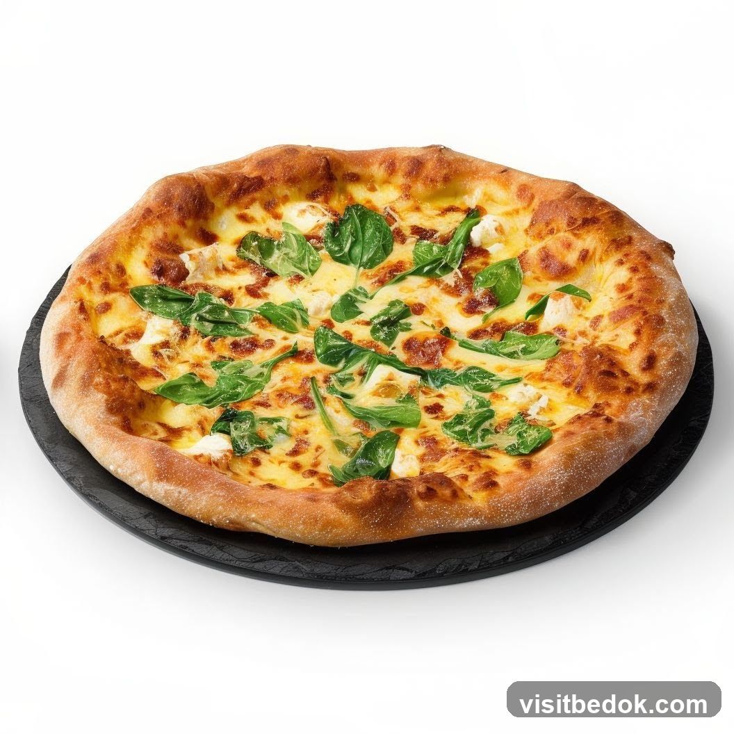 Spinach and Cheese Pizza