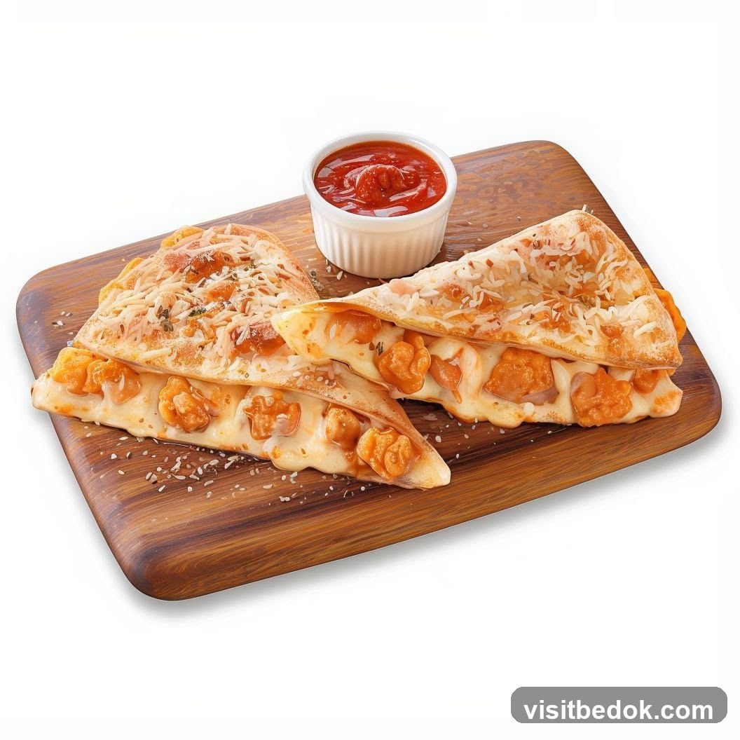 Pizza Slices with Dipping Sauce