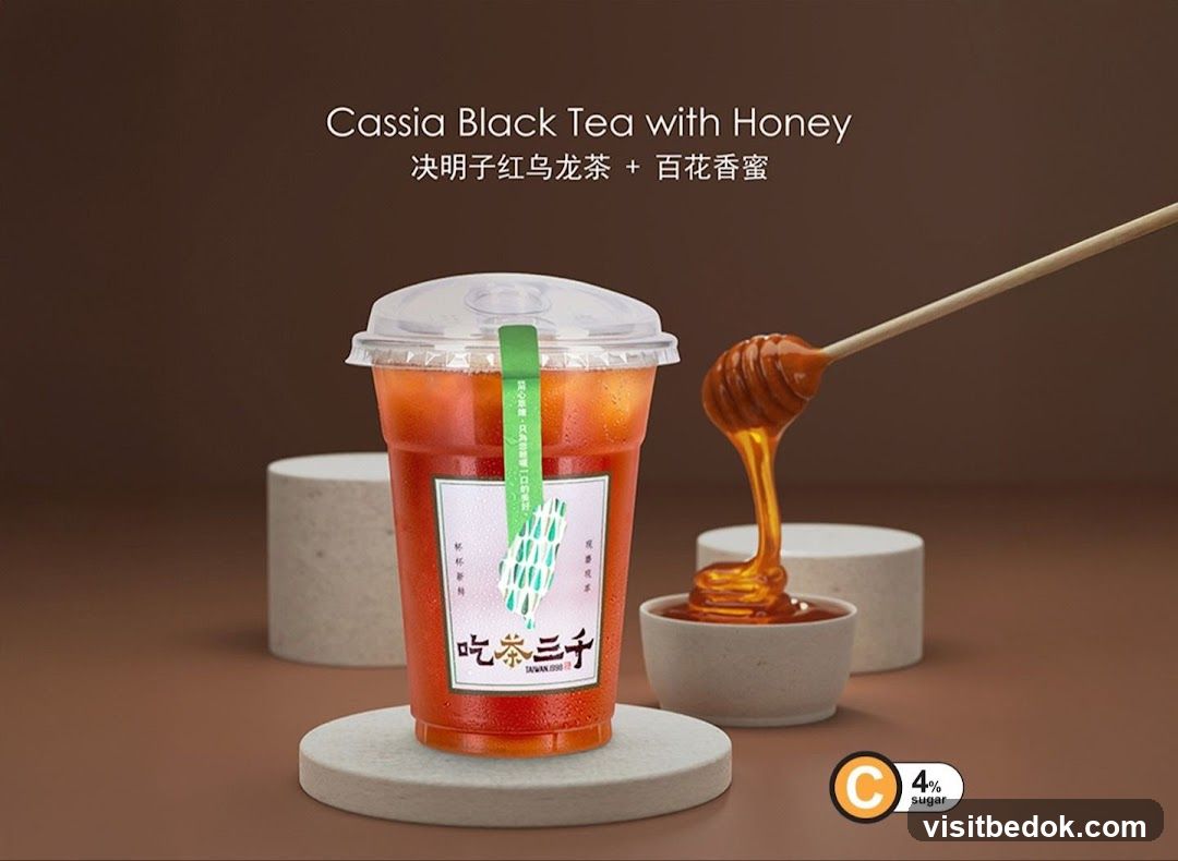 Cassia Black Tea with Honey